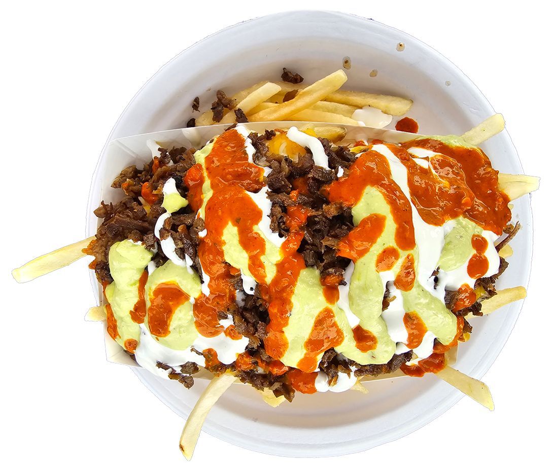 Bestcoast-Tacos-in-Evansville-IN-Carne-Asada-with-fries-with-plate-8